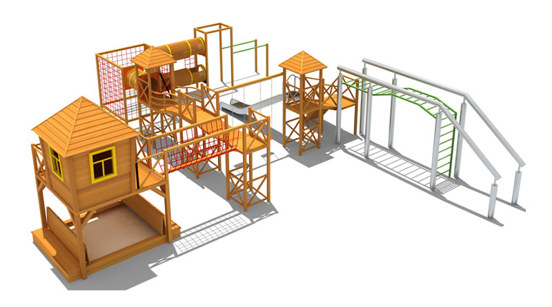 /001 Wooden Combination Slide