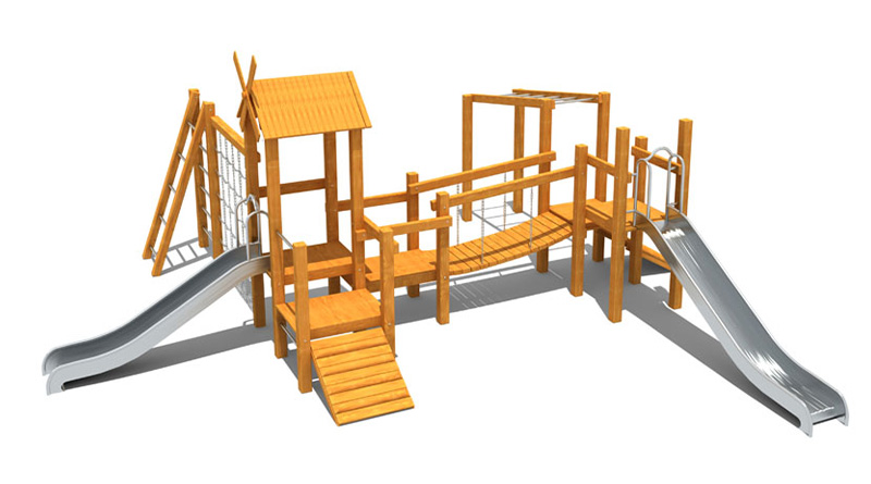 /002 Wooden Combination Slide