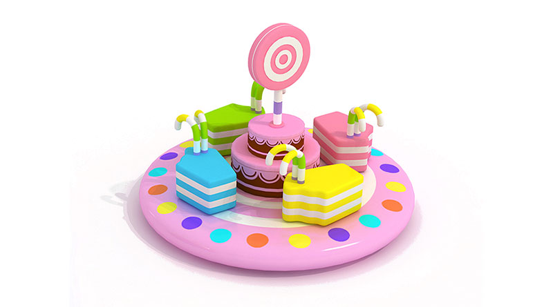 /012 Indoor Play Accessories Electric Equipment Cream Cake Turntable