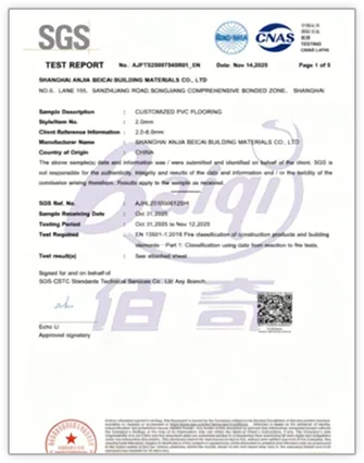 EN 13501 for Europe